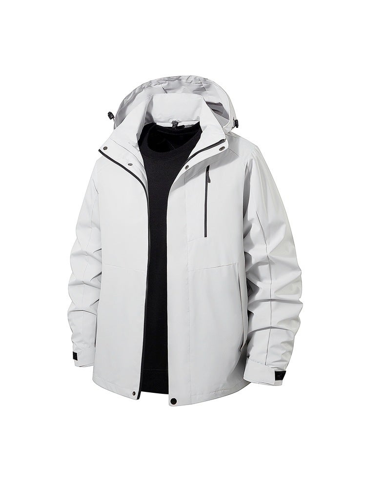 Unisex Waterproof Windproof Travel Jacket – Hooded Casual Cardigan for Outdoor Activities - Image 5